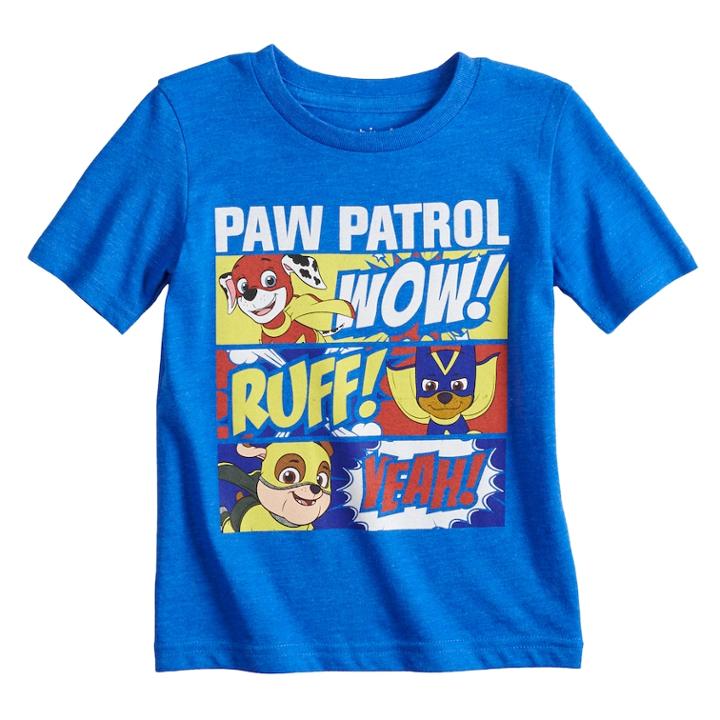 Toddler Boy Jumping Beans&reg; Paw Patrol Wow! Ruff! Yeah! Comic Panels Graphic Tee, Size: 2t, Blue