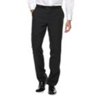 Men's Savile Row Modern-fit Black Tuxedo Pants, Size: 42x30