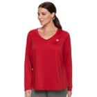 Plus Size Fila Sport&reg; Essential V-neck Tee, Women's, Size: 2xl, Med Red