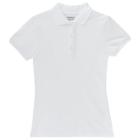 Girls 4-16 French Toast School Uniform Short-sleeved Ruffle Polo, Girl's, Size: 7-8, White