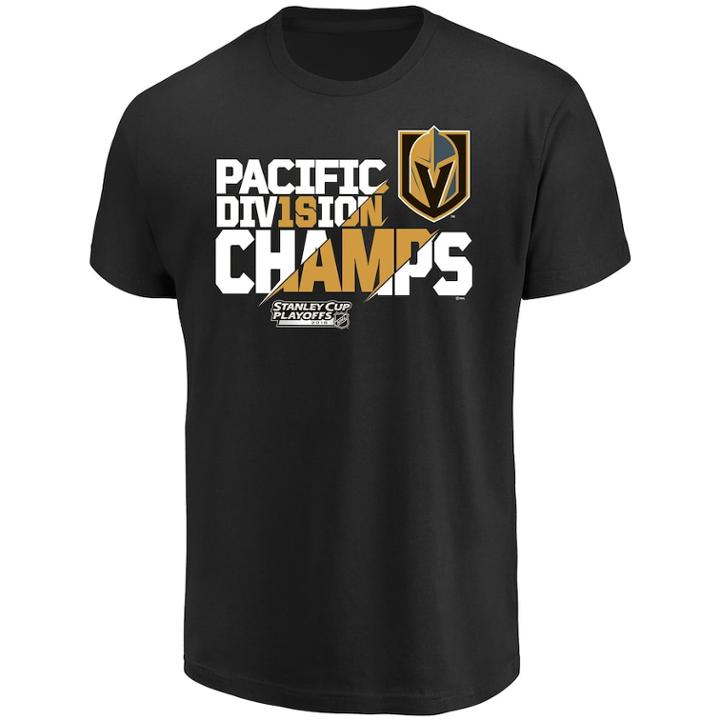 Men's Vegas Golden Knights 2018 Division Champions Tee, Size: Large, Oxford