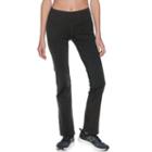 Women's Tek Gear&reg; Shapewear Bootcut Workout Pants, Size: Small, Dark Grey