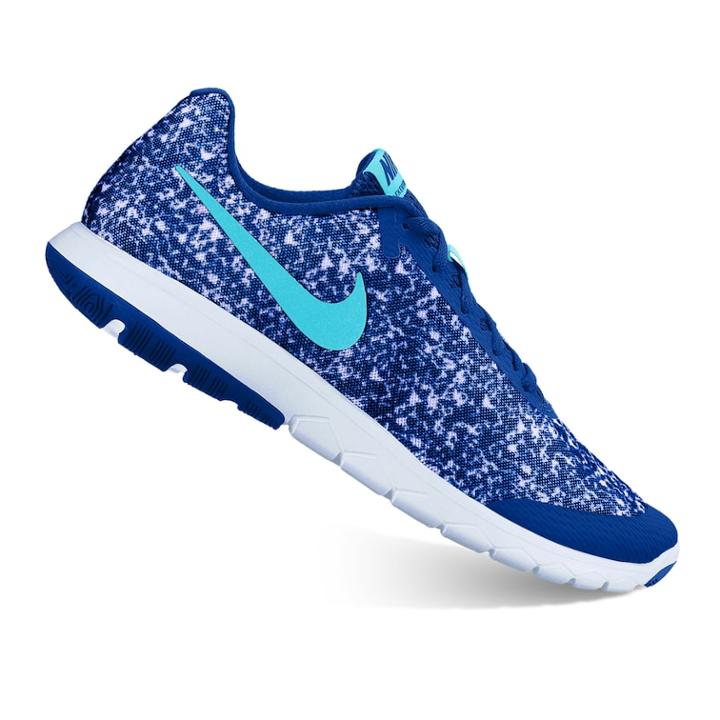 Nike Flex Experience Rn 6 Print Women's Running Shoes, Size: 5, Blue
