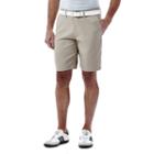 Men's Haggar In Motion Melange Flat-front Shorts, Size: 36, Med Beige