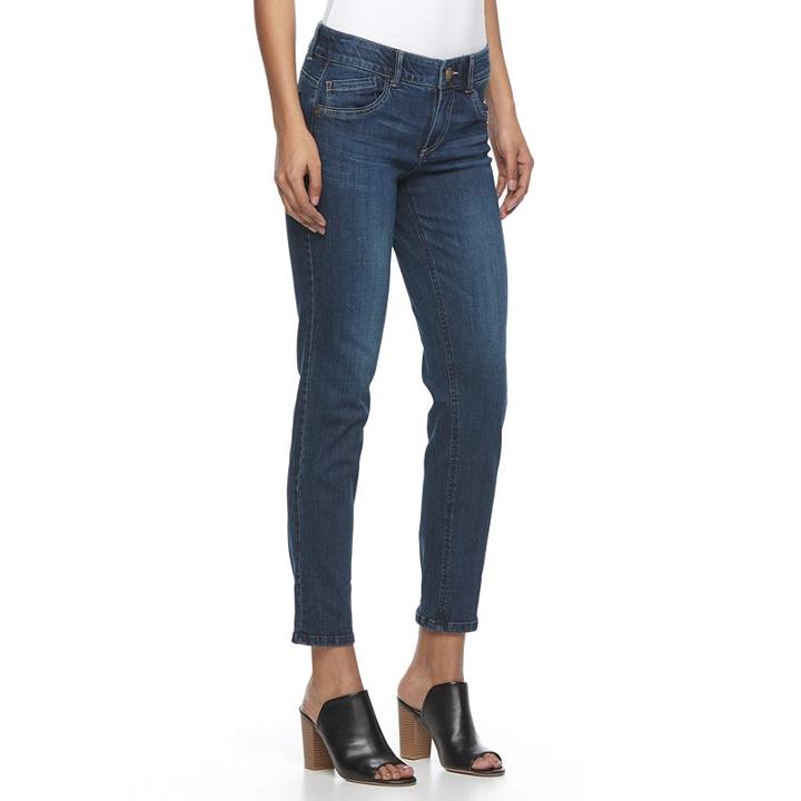 Women's Recreation Cuffed Capri Jeans, Size: 14, Med Blue