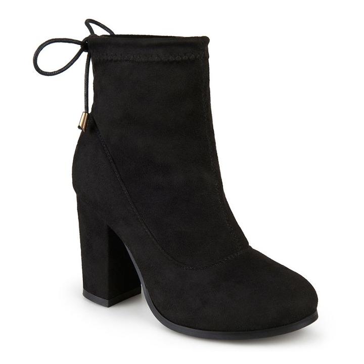 Journee Collection Hester Women's Ankle Boots, Girl's, Size: 6, Black