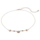 Lc Lauren Conrad Starburst Leaf Link Choker Necklace, Women's, Brt Pink