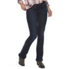 Women's Sonoma Goods For Life&trade; Curvy Bootcut Jeans, Size: 4 - Regular, Dark Blue