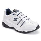 Skechers After Burn Memory Fit Strike On Men's Walking Shoes, Size: 8.5, White Oth