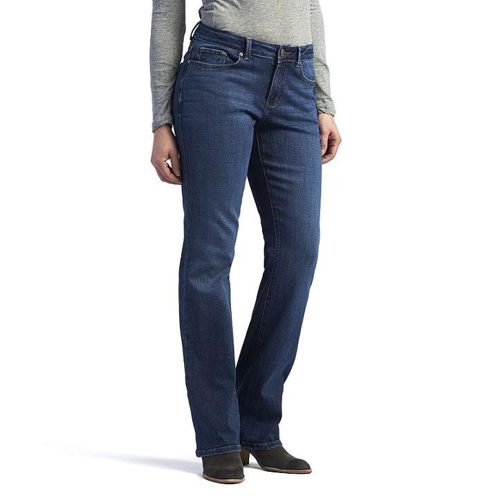 Women's Lee Modern Fit Curvy Bootcut Jeans, Size: 10 T/l, Blue