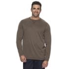 Big & Tall Croft & Barrow&reg; Classic-fit Slubbed Outdoor Performance Tee, Men's, Size: Xxl Tall, Brown