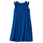 Girls 7-16 & Plus Size So&reg; Ruffle Shoulder Knit Dress, Girl's, Size: 20 1/2, Blue (navy)