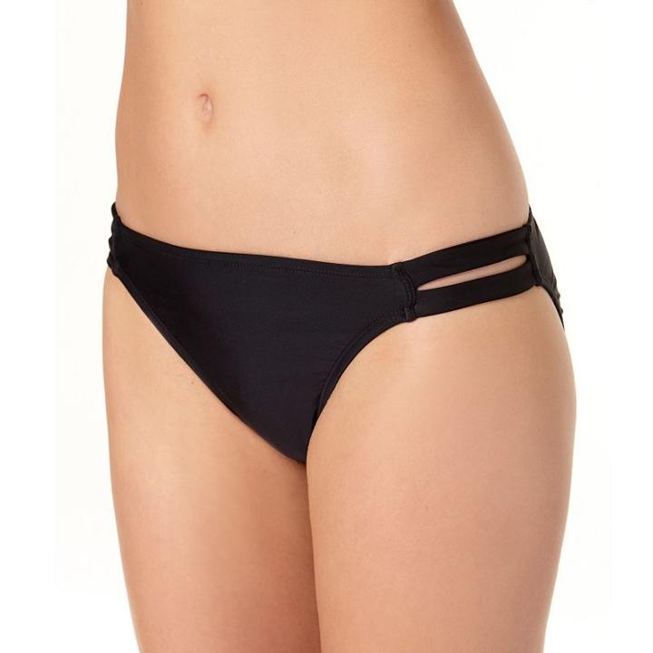 In Mocean Daisy Black Bikini Bottoms, Size: Large