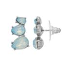 Simply Vera Vera Wang Blue Simulated Crystal Drop Earrings, Women's