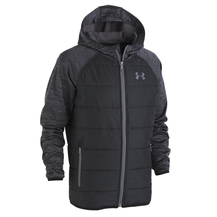 Boys 8-20 Under Armour Trekker Hybrid Jacket, Size: Medium, Black