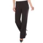 Women's Apt. 9&reg; Milan Straight-leg Dress Pants, Size: 18 Short, Black