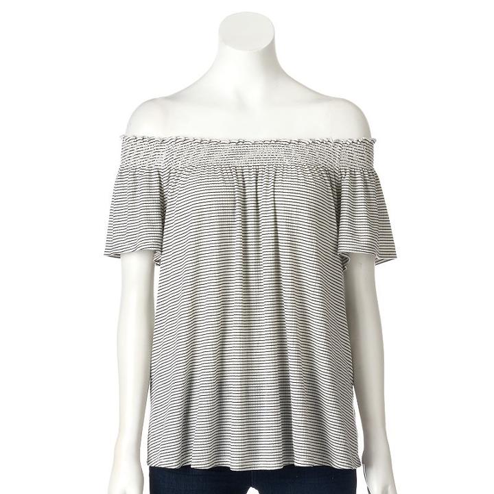 Women's Sonoma Goods For Life&trade; Off-the-shoulder Top, Size: Small, Natural