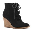 Sonoma Goods For Life&trade; Women's Suede Wedge Ankle Boots, Size: 10, Black