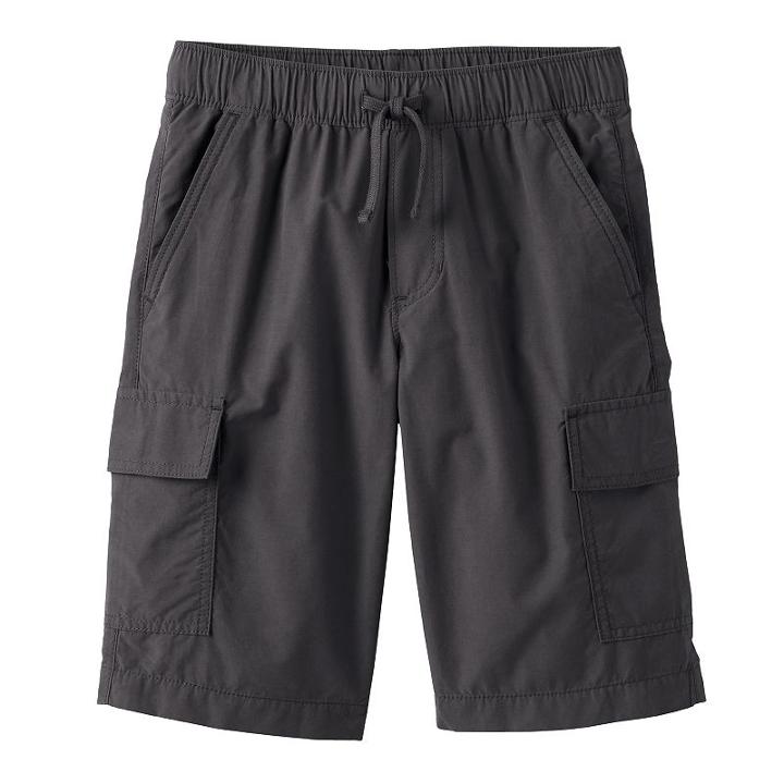 Boys 8-20 Urban Pipeline&reg; Pull-on Shorts, Boy's, Size: Medium, Dark Grey