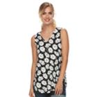 Women's Apt. 9&reg; Tunic Tank, Size: Large, Black