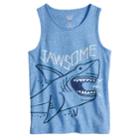 Boys 4-10 Jumping Beans&reg; Graphic Heathered Tank Top, Size: 7x, Med Blue
