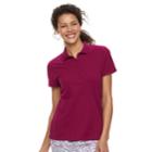 Women's Croft & Barrow&reg; Classic Polo, Size: Xs, Dark Pink