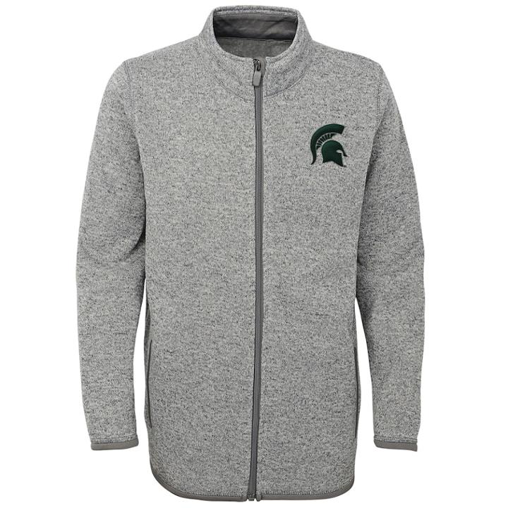 Boys 8-20 Michigan State Spartans Lima Fleece Jacket, Size: S 8, Grey