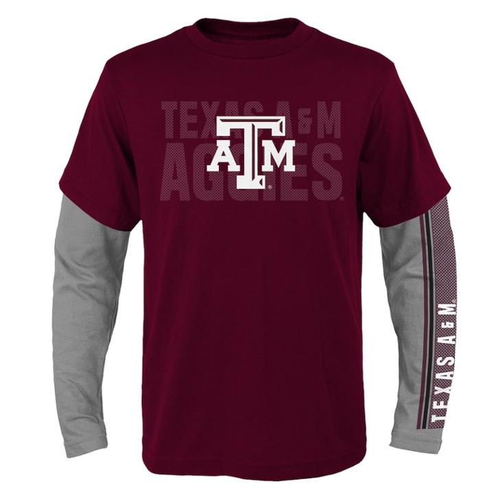 Boys 8-20 Texas A & M Aggies Playmaker Tee Set, Size: S 8, Dark Red