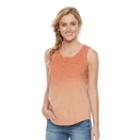 Women's Sonoma Goods For Life&trade; Twist Henley Tank, Size: Xxl, Drk Orange