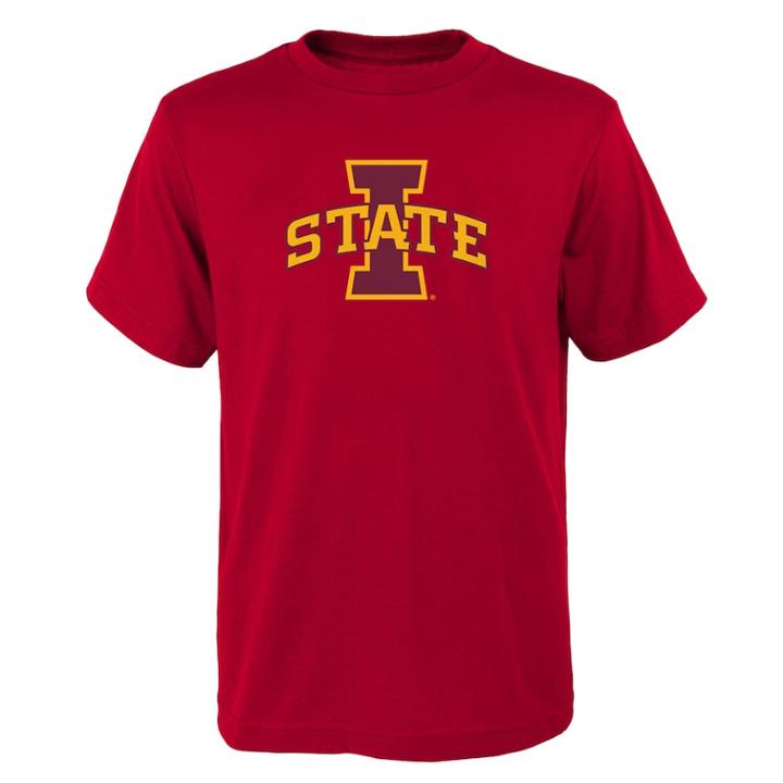 Boys 4-18 Iowa State Cyclones Primary Logo Tee, Size: 8-10, Dark Red