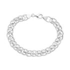 Sterling Silver Oval Link Bracelet, Women's, Size: 8, White