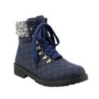Olivia Miller Sutphin Women's Quilted Boots, Girl's, Size: 9, Blue (navy)