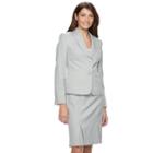 Le Suit Tonal Zig Zag Jacket Skirt Suit, Women's, Size: 18, Dark Grey