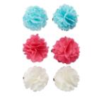 Girls 4-16 Chiffon Flower Hair Clips, Multicolor