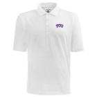 Men's Tcu Horned Frogs Pique Xtra Lite Polo, Size: Large, White