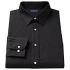 Big & Tall Croft & Barrow&reg; Easy Care Point-collar Dress Shirt, Men's, Size: 22 36/7t, Black