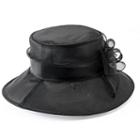 Riviera Organza Cloche Hat, Women's, Black