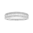 Lovemark 10k White Gold 1/2 Carat T.w. Diamond Multi Row Ring, Women's, Size: 7
