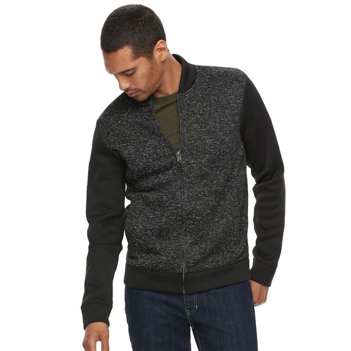 Men's Marc Anthony Slim-fit Knit Completer Jacket, Size: Xxl, Black