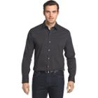 Men's Van Heusen Traveler Slim-fit Stretch No-iron Button-down Shirt, Size: Xxl, Black