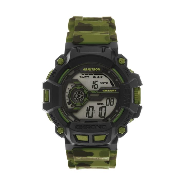 Armitron Men's Camouflage Sport Digital Chronograph Watch, Size: Large, Green