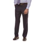 Men's Savile Row Modern-fit Purple Flat-front Suit Pants, Size: 34x30