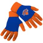 Adult Forever Collectibles New York Knicks Knit Colorblock Gloves, Adult Unisex, Multicolor