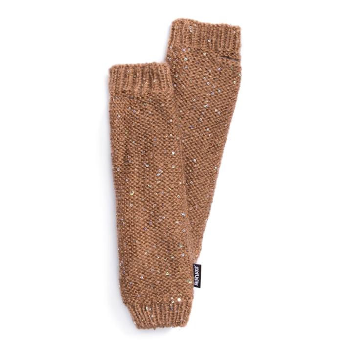 Women's Muk Luks Sequin Arm Warmers, Size: Fits Most, Lt Brown