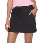 Women's Tek Gear&reg; Zipper Pocket Skort, Size: Medium, Black