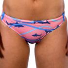 Women's Dolfin Bellas Print Bikini Bottoms, Size: Xl, Blue Other