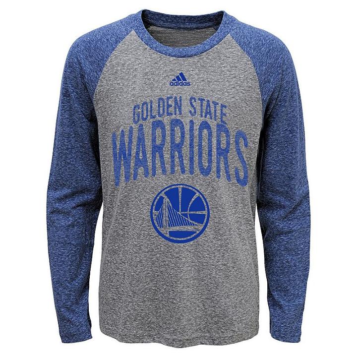 Boys 8-20 Adidas Golden State Warriors Pedigree Tee, Boy's, Size: Large, Grey