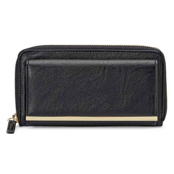 Apt. 9&reg; Downtown Safekeeper Rfid-blocking Clutch, Women's, Black