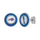 Buffalo Bills Crystal Team Logo Stud Earrings, Women's, Blue