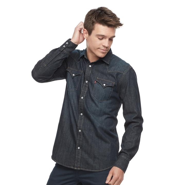 Boys 8-20 Levi's Woven Denim Shirt, Size: Xl, Brt Blue